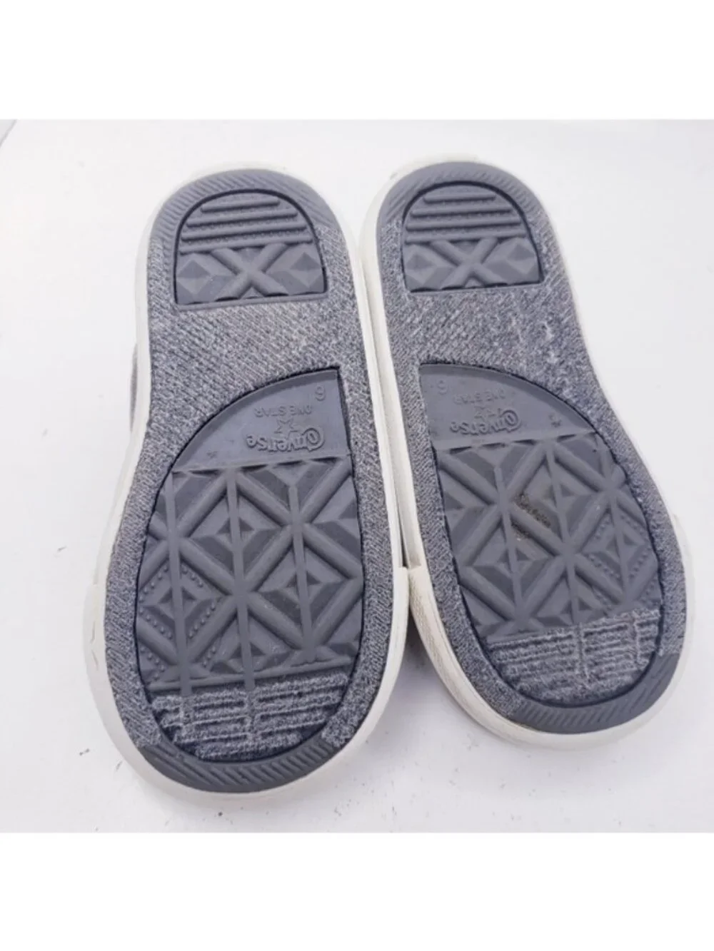 Converse All Star Gray Slip On Sneakers Shoes Kids Infant Size 6 Boys Girls